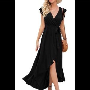 Black high-low sundress